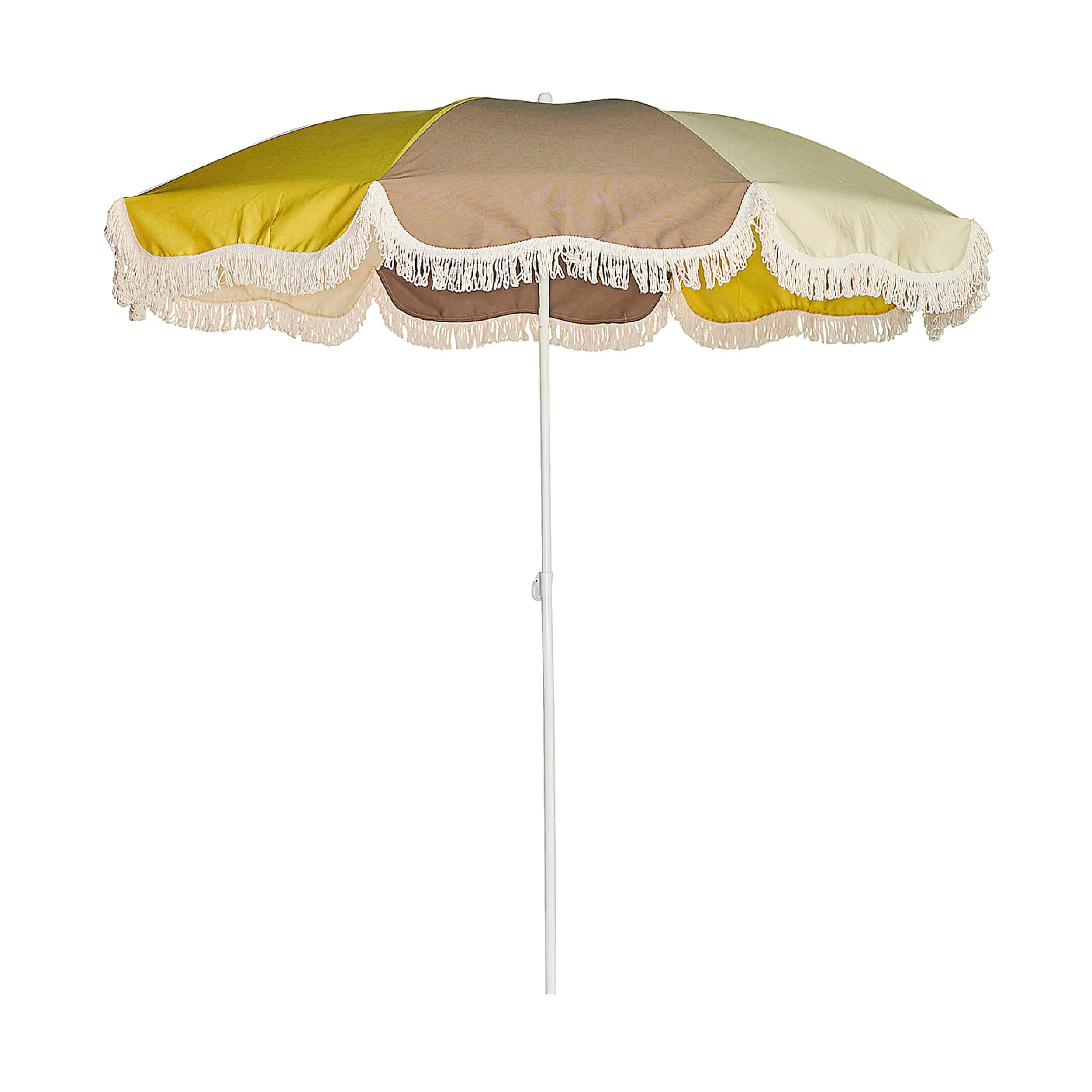 Retro Sonnenschirm mit Knickgelenk ohne Schirmständer