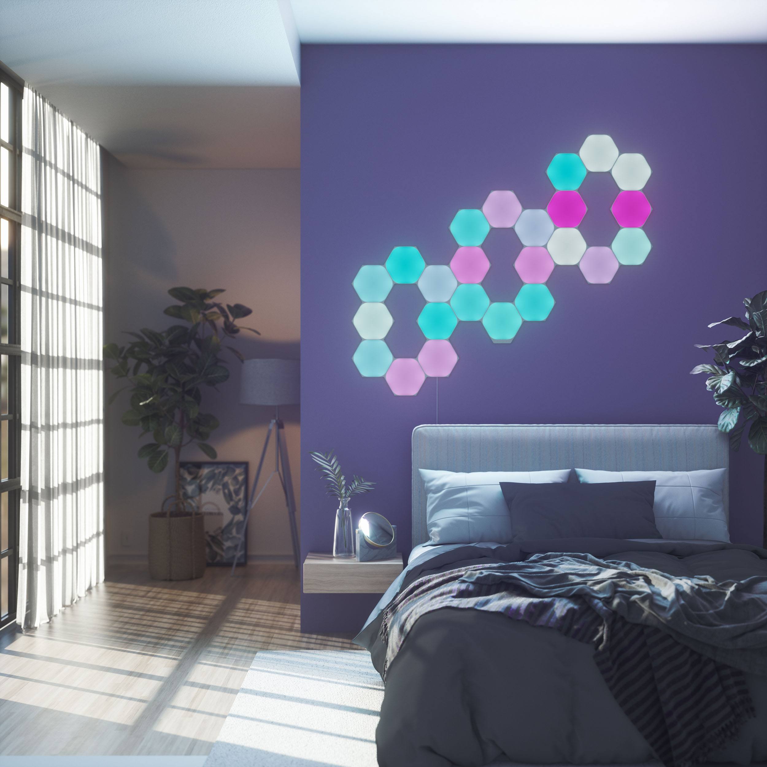 Nanoleaf Shapes Hexagon Starterkit LED Wandleuchte 15er-Set