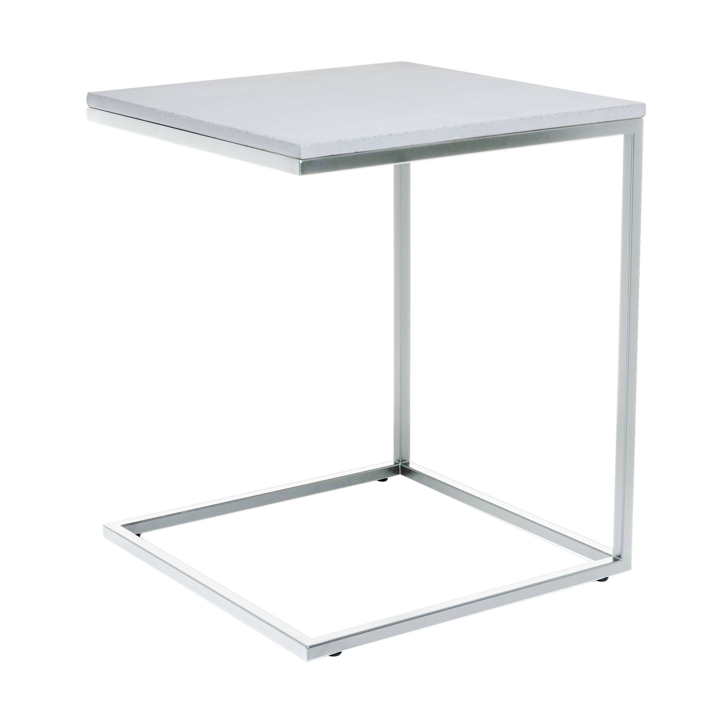 Pizzo Table d'appoint en béton avec structure en acier