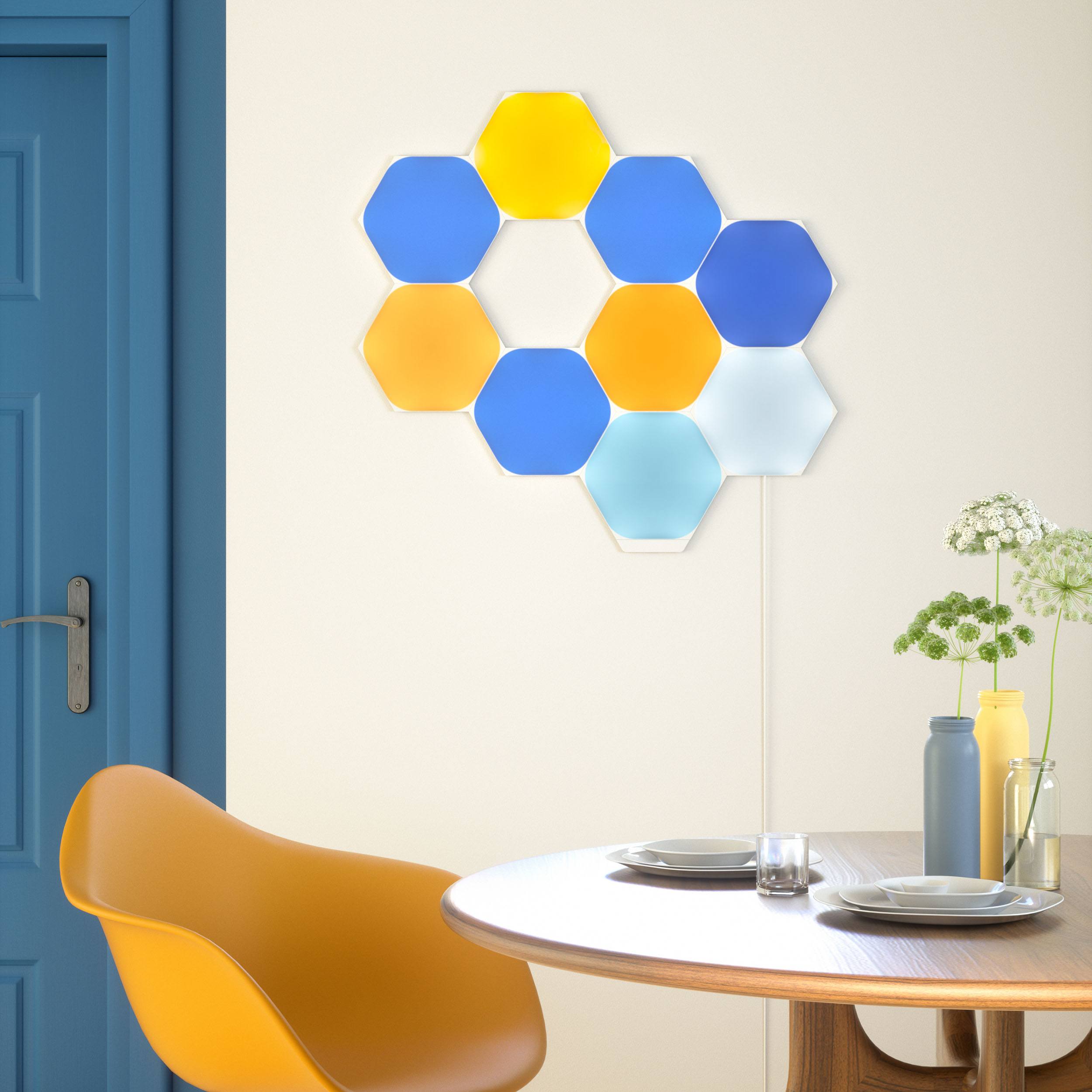 Nanoleaf Shapes Hexagon Starterkit LED Wandleuchte 9er-Set