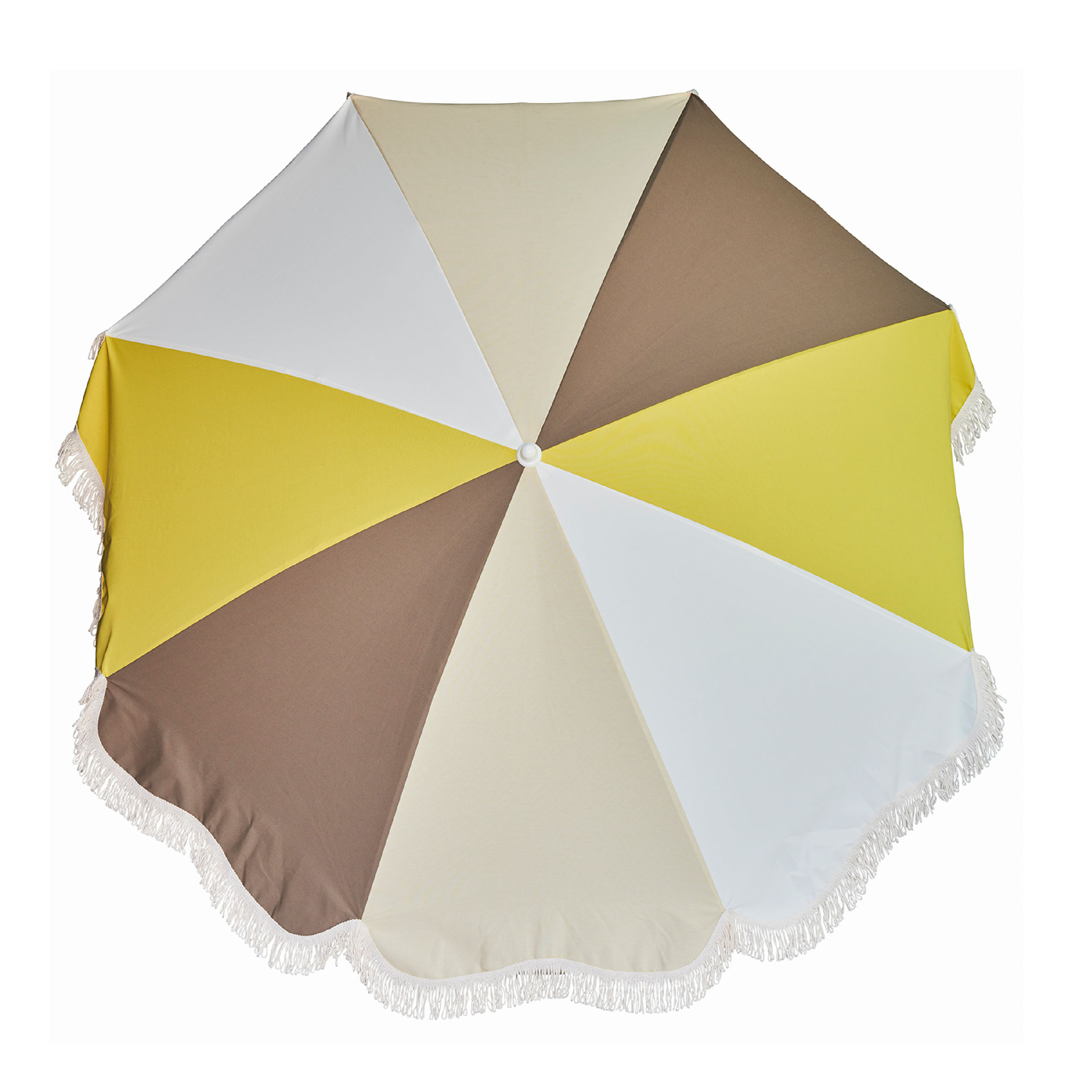 Retro Sonnenschirm mit Knickgelenk ohne Schirmständer