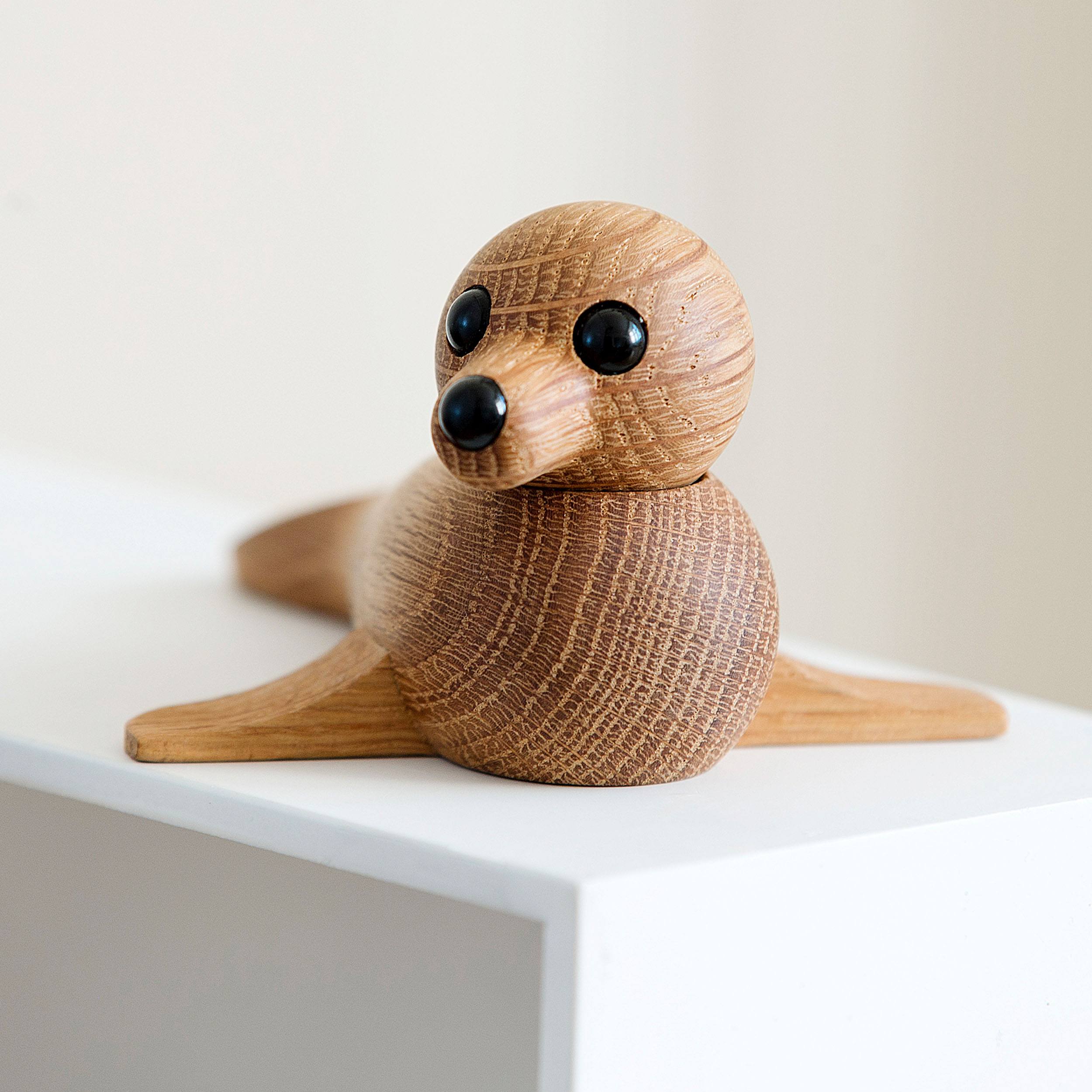 Baby Seal Holzfigur