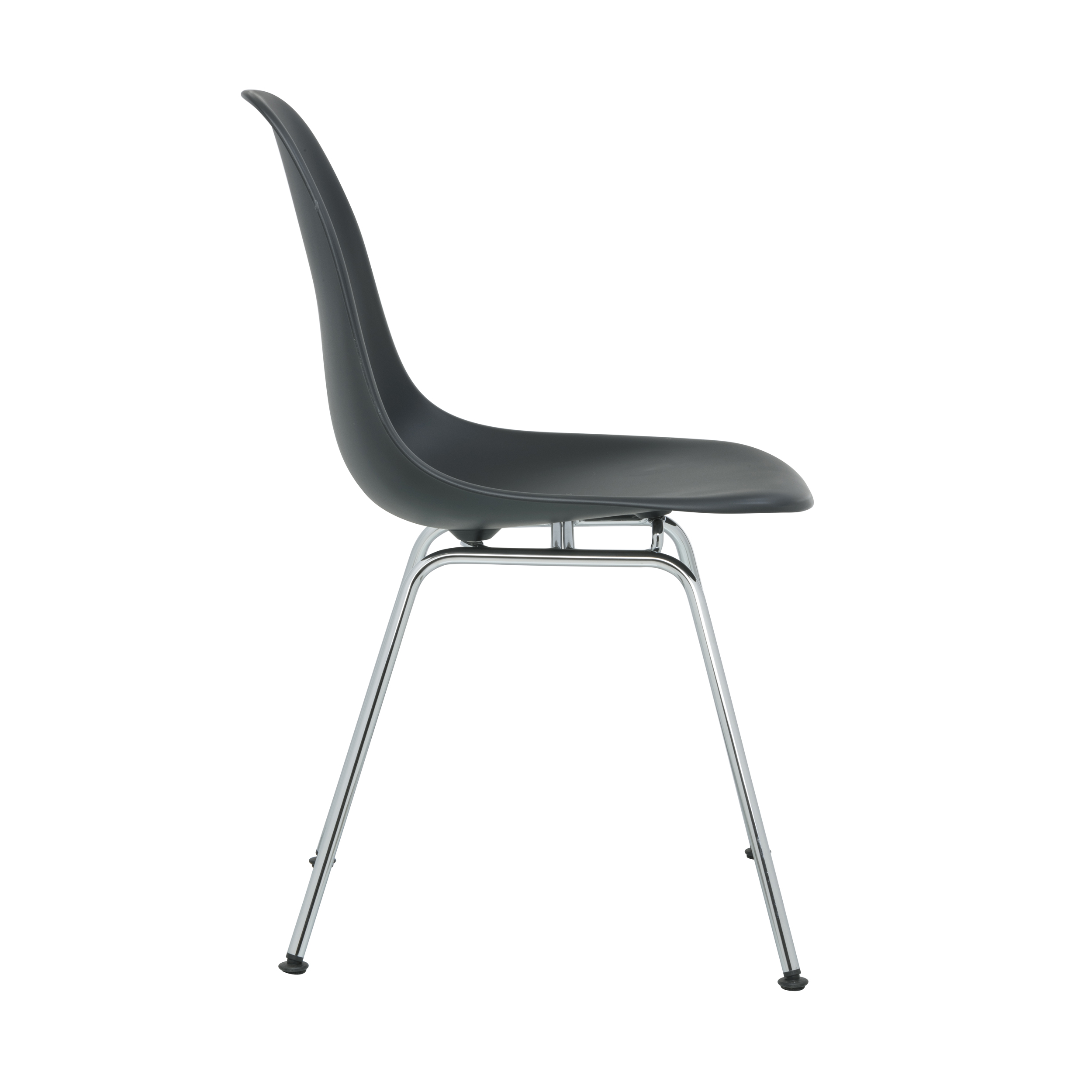 Eames Plastic Side Chair Stuhl DSX mit Kunststoffgleitern