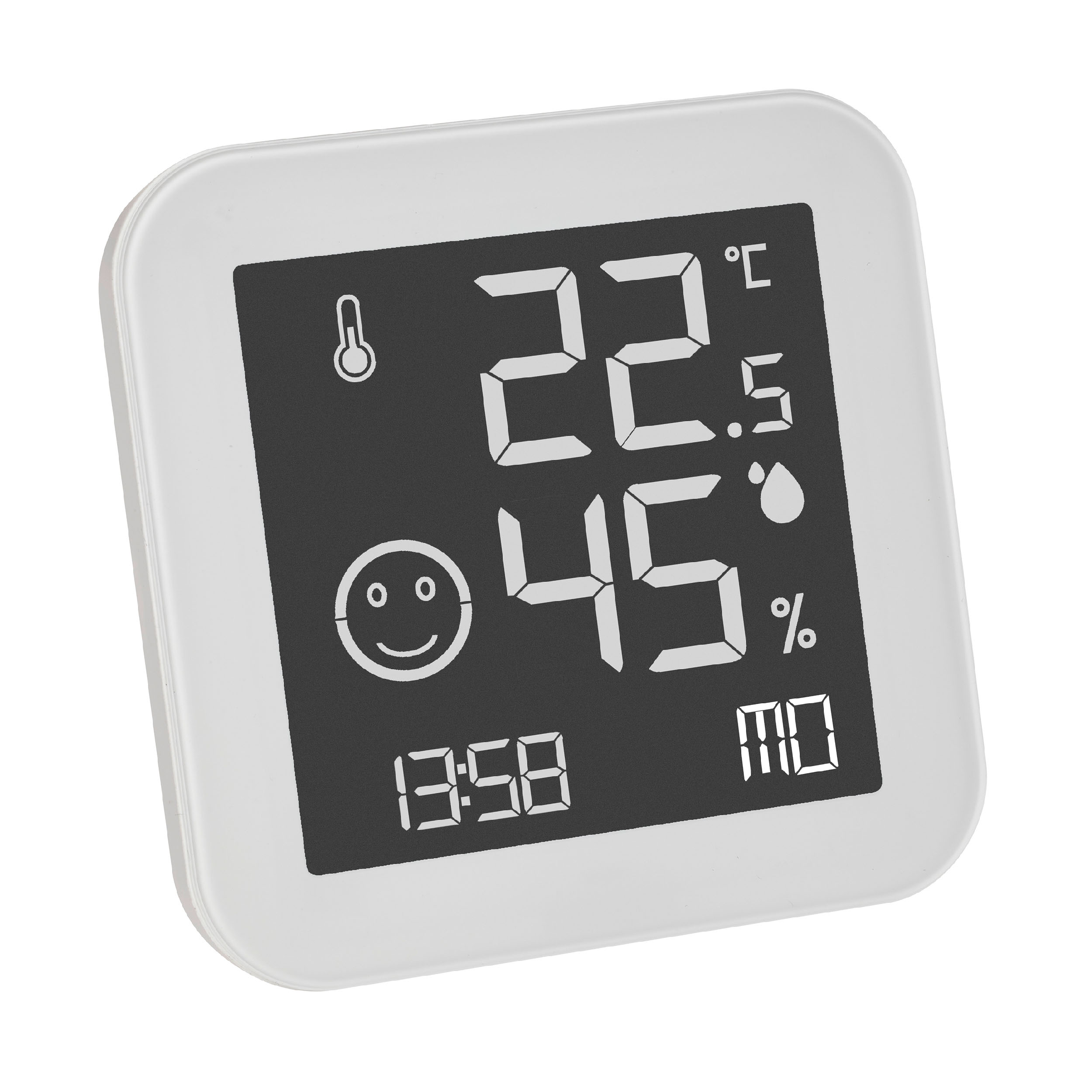 Black & White Hygrometer und Thermometer