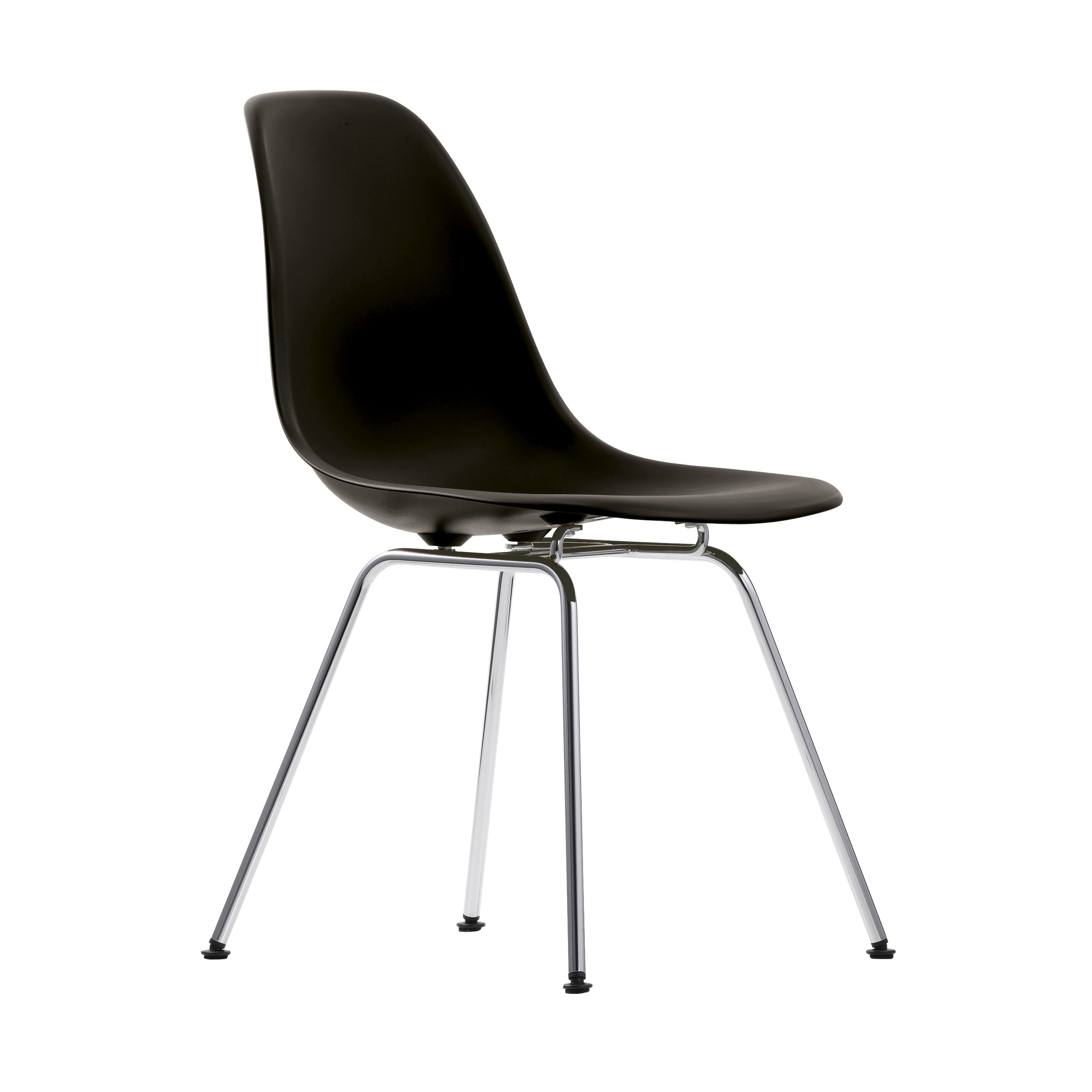 Eames Plastic Side Chair Stuhl DSX mit Kunststoffgleitern