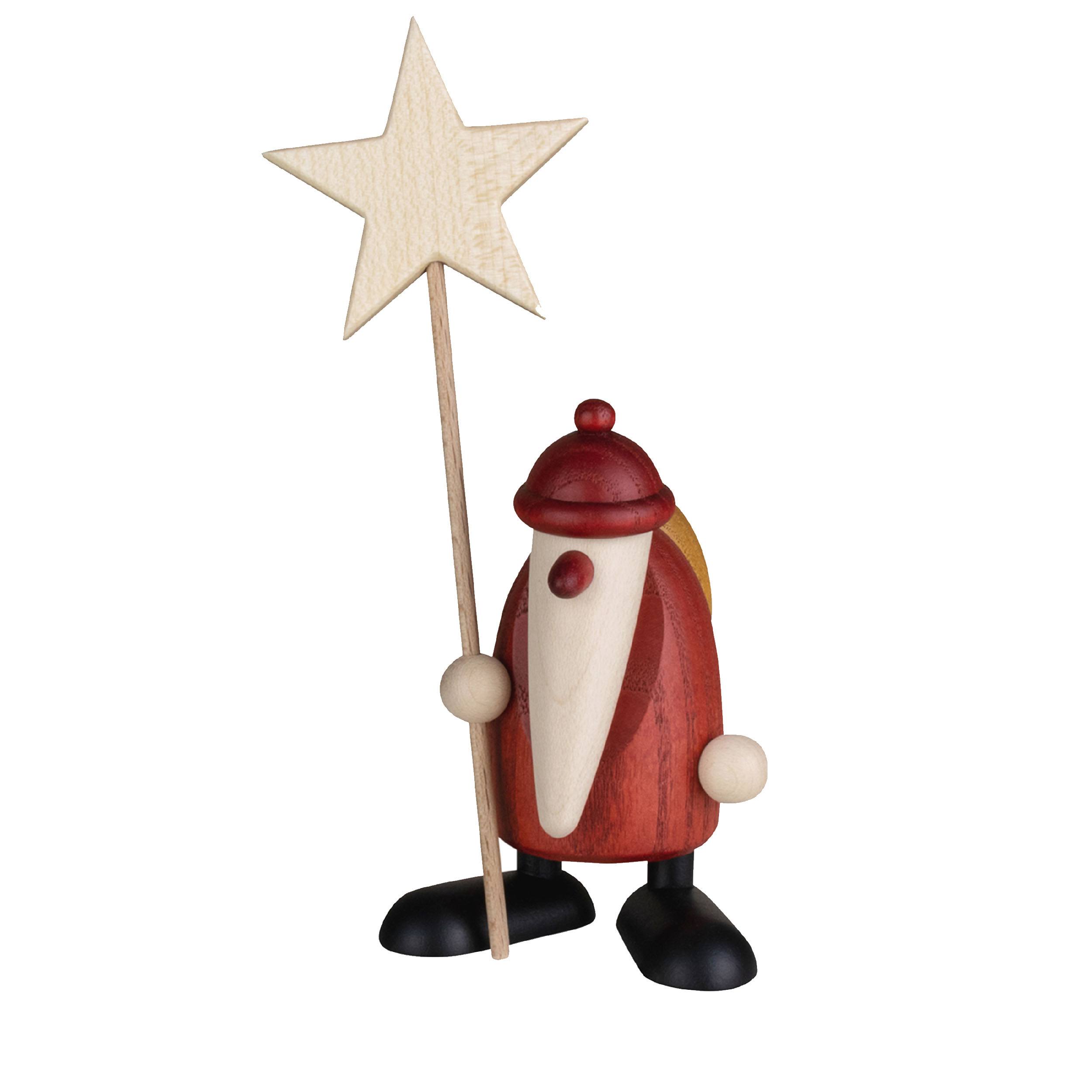 Weihnachtsmann mit Stern Figur
