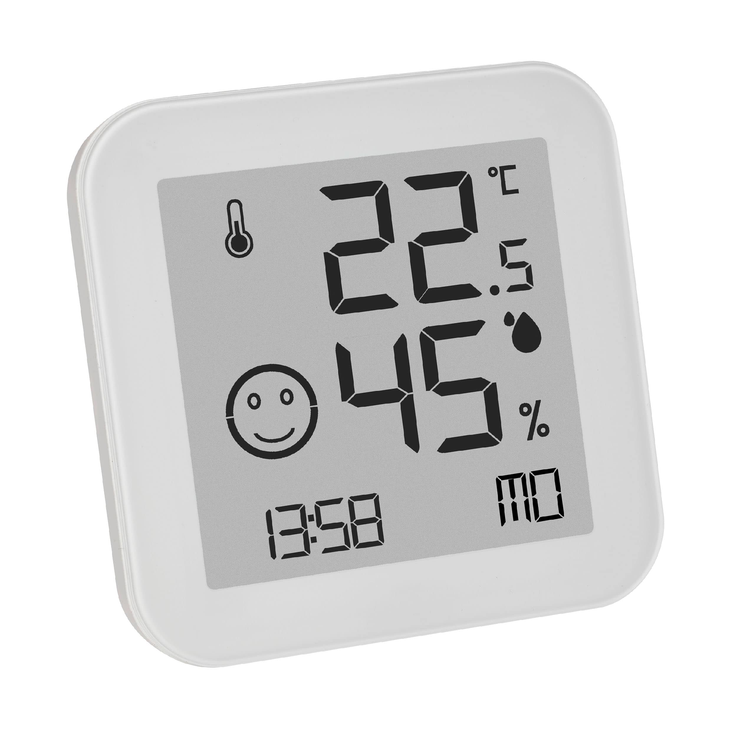 Black & White Hygrometer und Thermometer