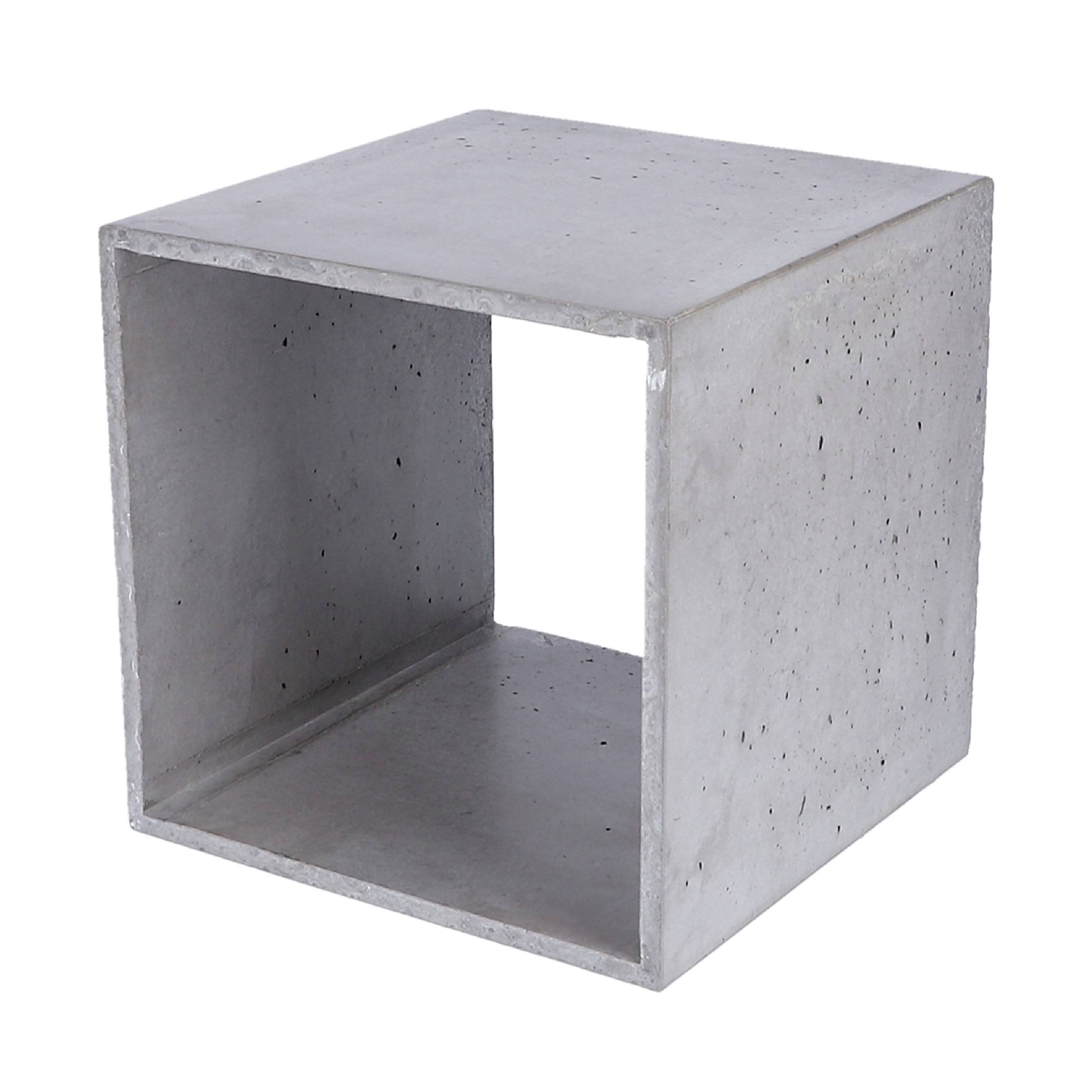 Cube en béton Table d'appoint