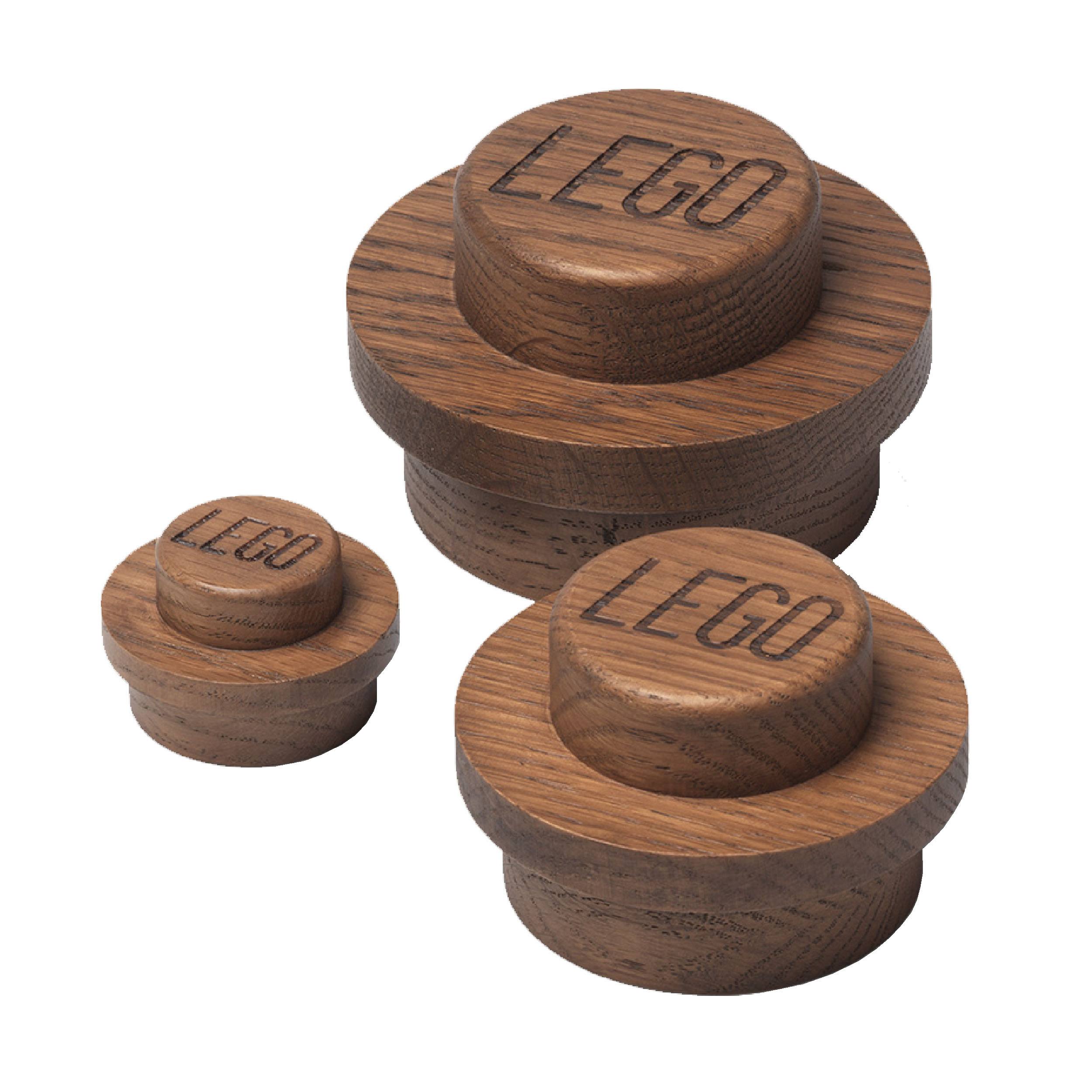 LEGO® Wooden Garderobenhaken 3er-Set