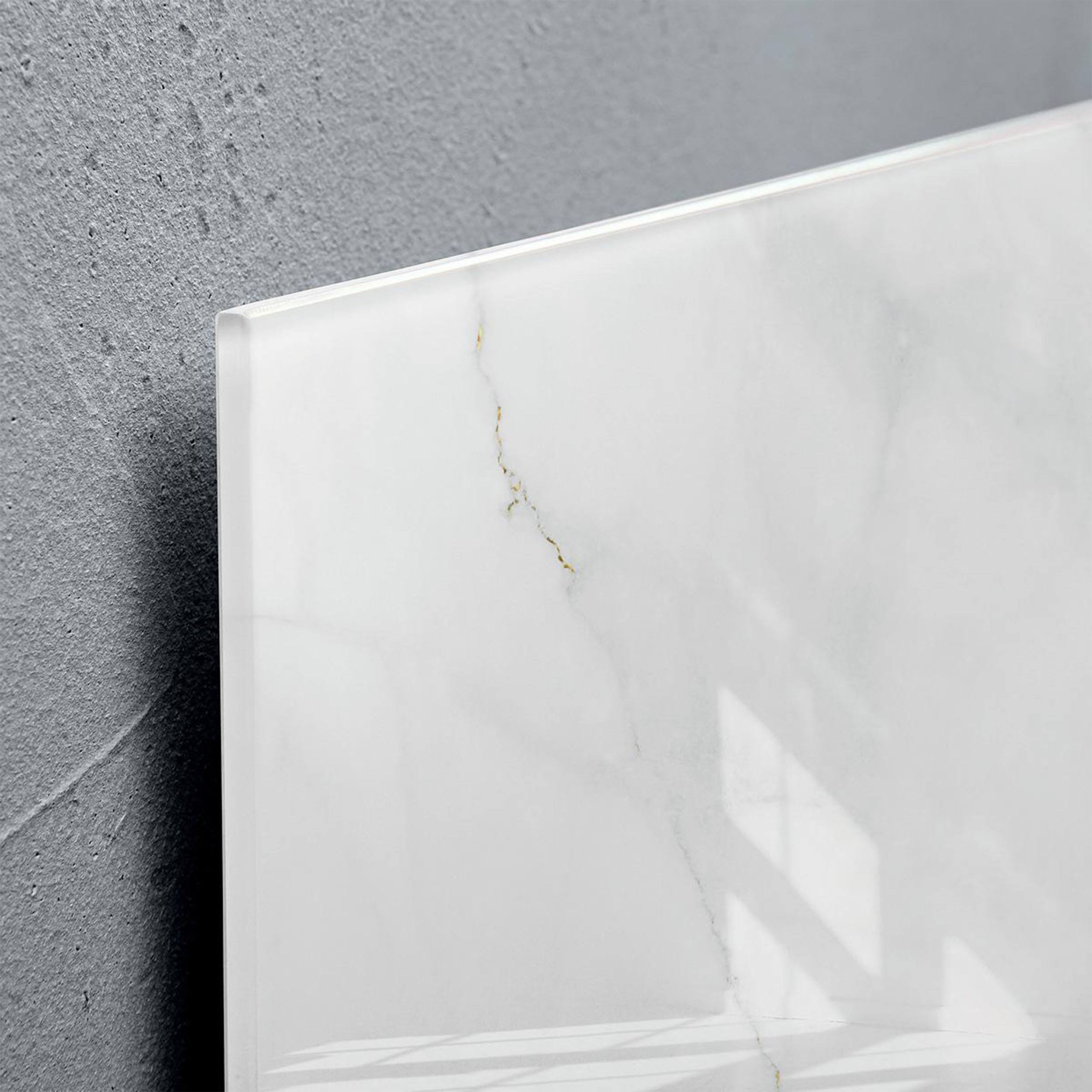 artverum® Glas-Magnetboard Marble & Gold