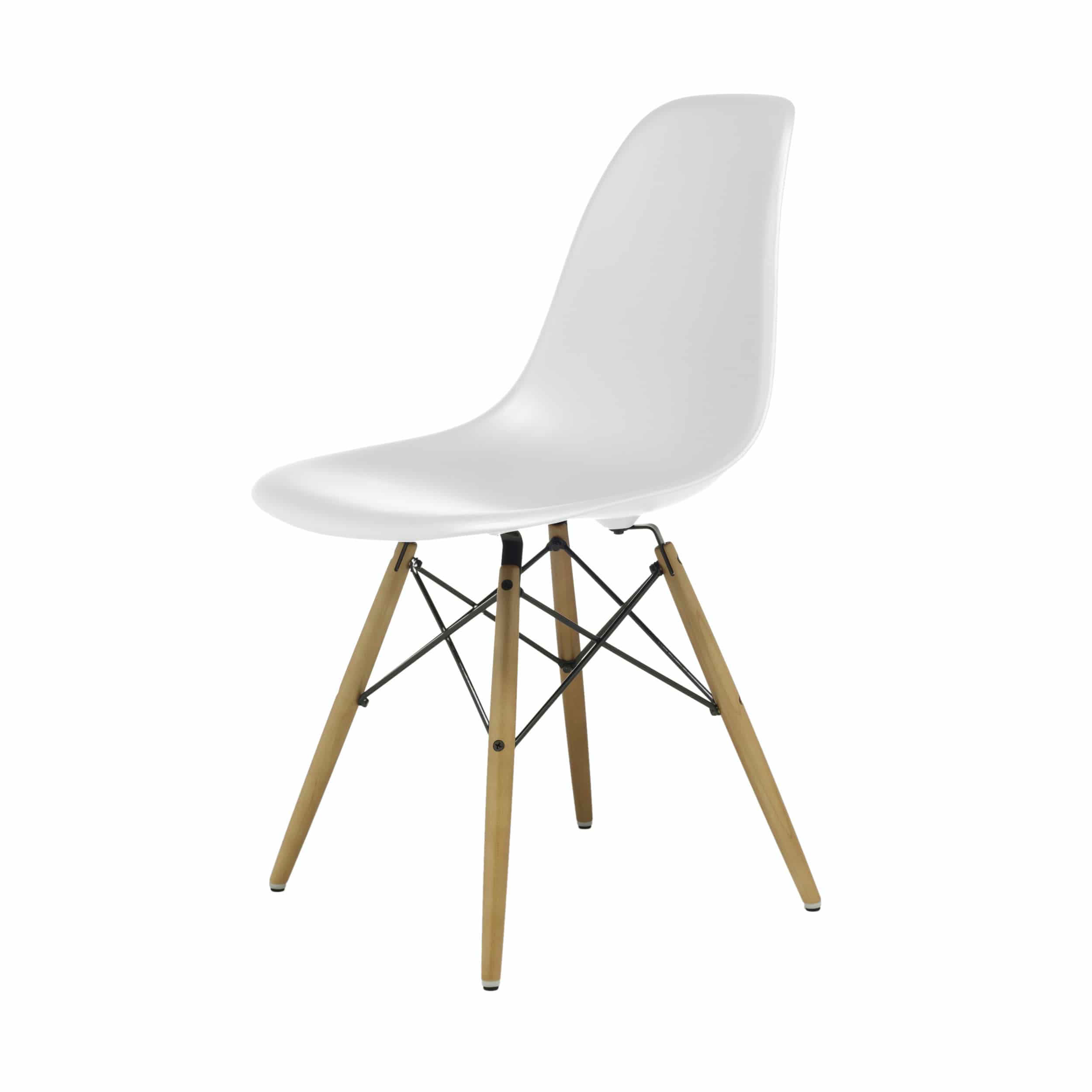 Eames Plastic Side Chair Stuhl DSW mit Kunststoffgleitern