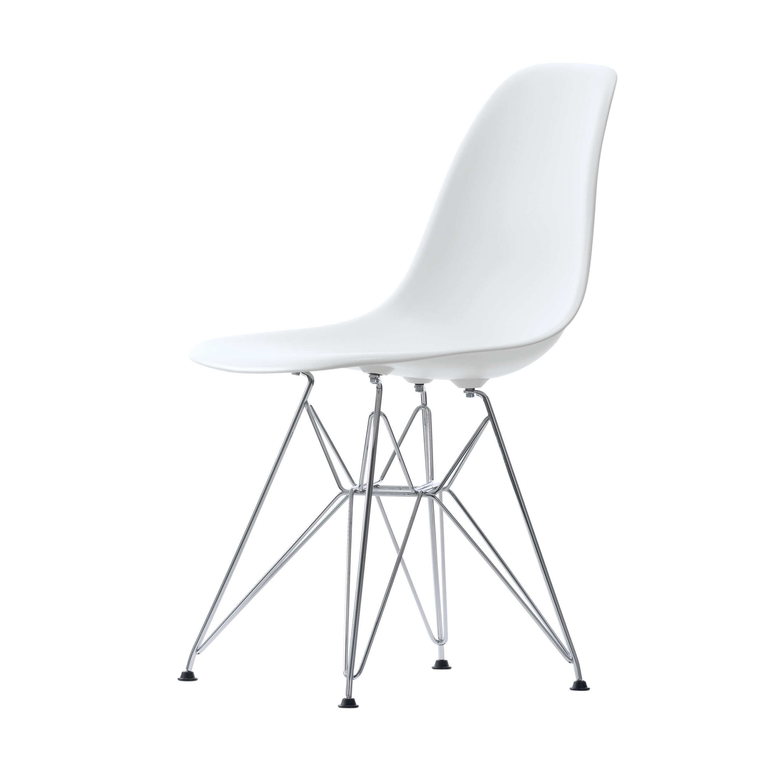 Eames Plastic Side Chair Stuhl DSR mit Filzgleitern