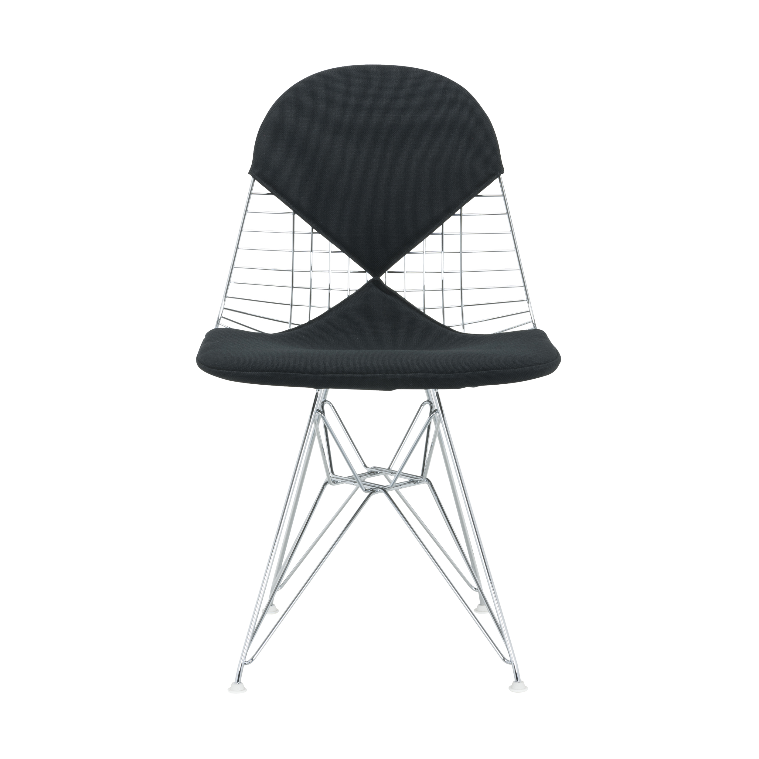 Wire Chair Stuhl DKR-2 mit Sitz- und Rückenkissen