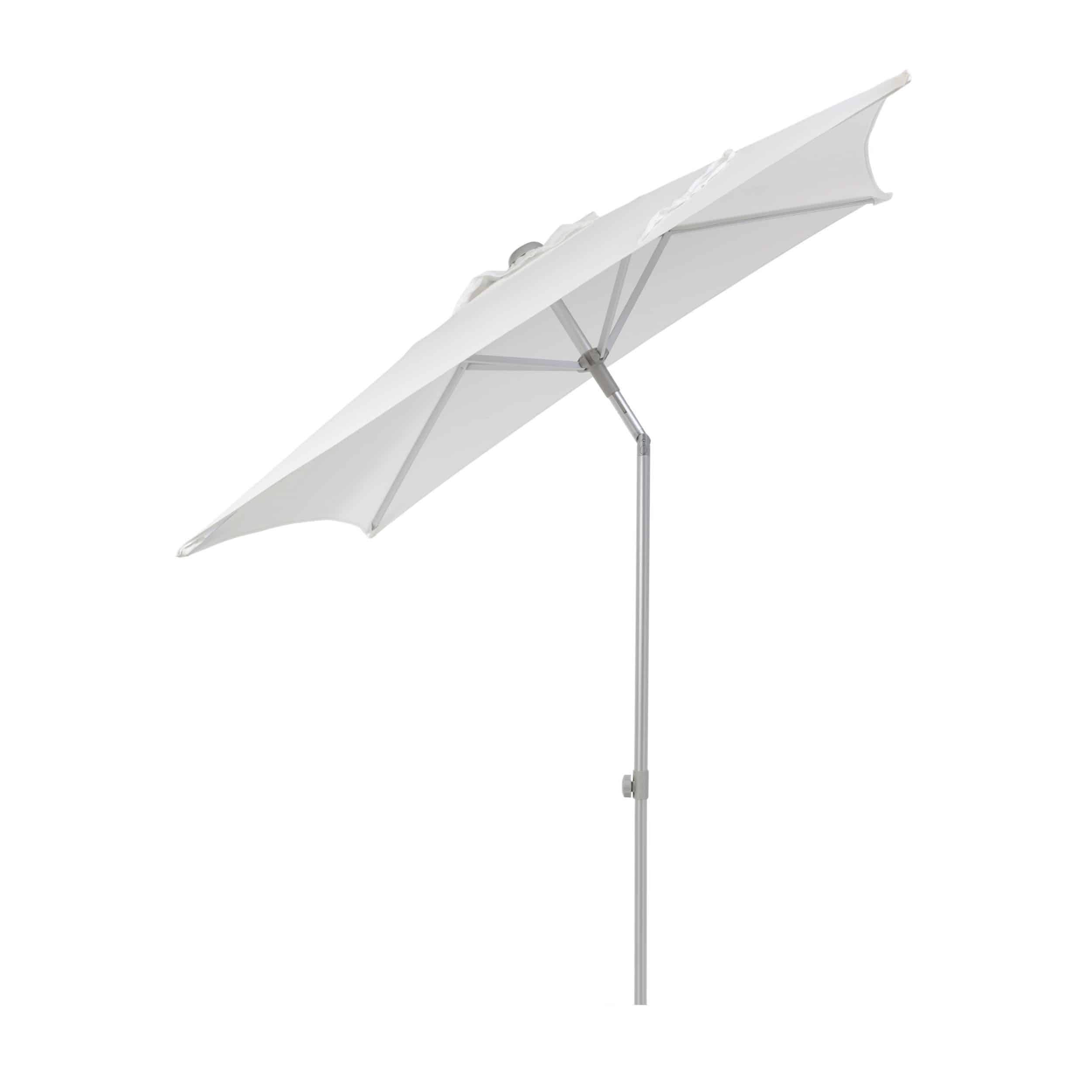 Parasol Elba carré avec articulation sans pied de parasol