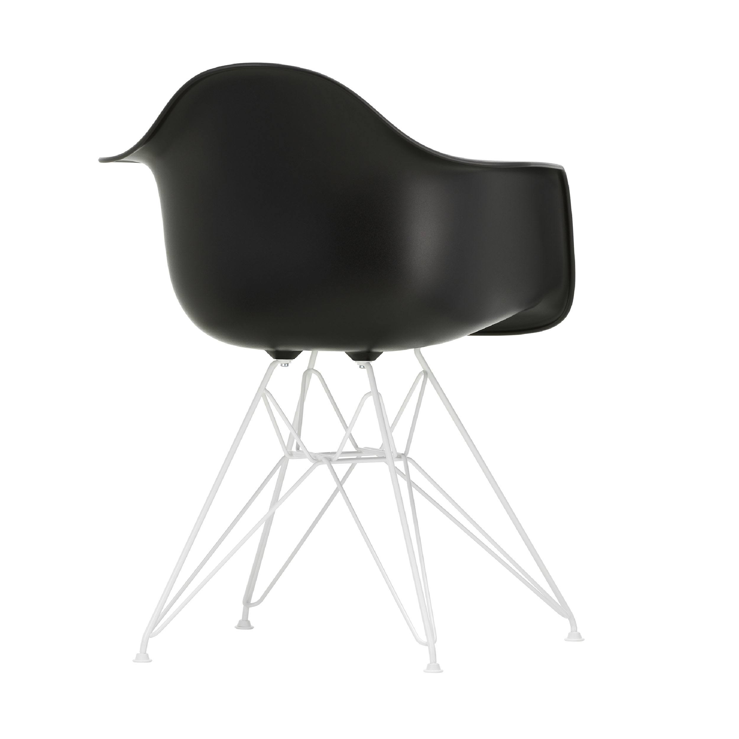 Eames Plastic Armchair Stuhl DAR Gestell weiß mit Filzgleitern