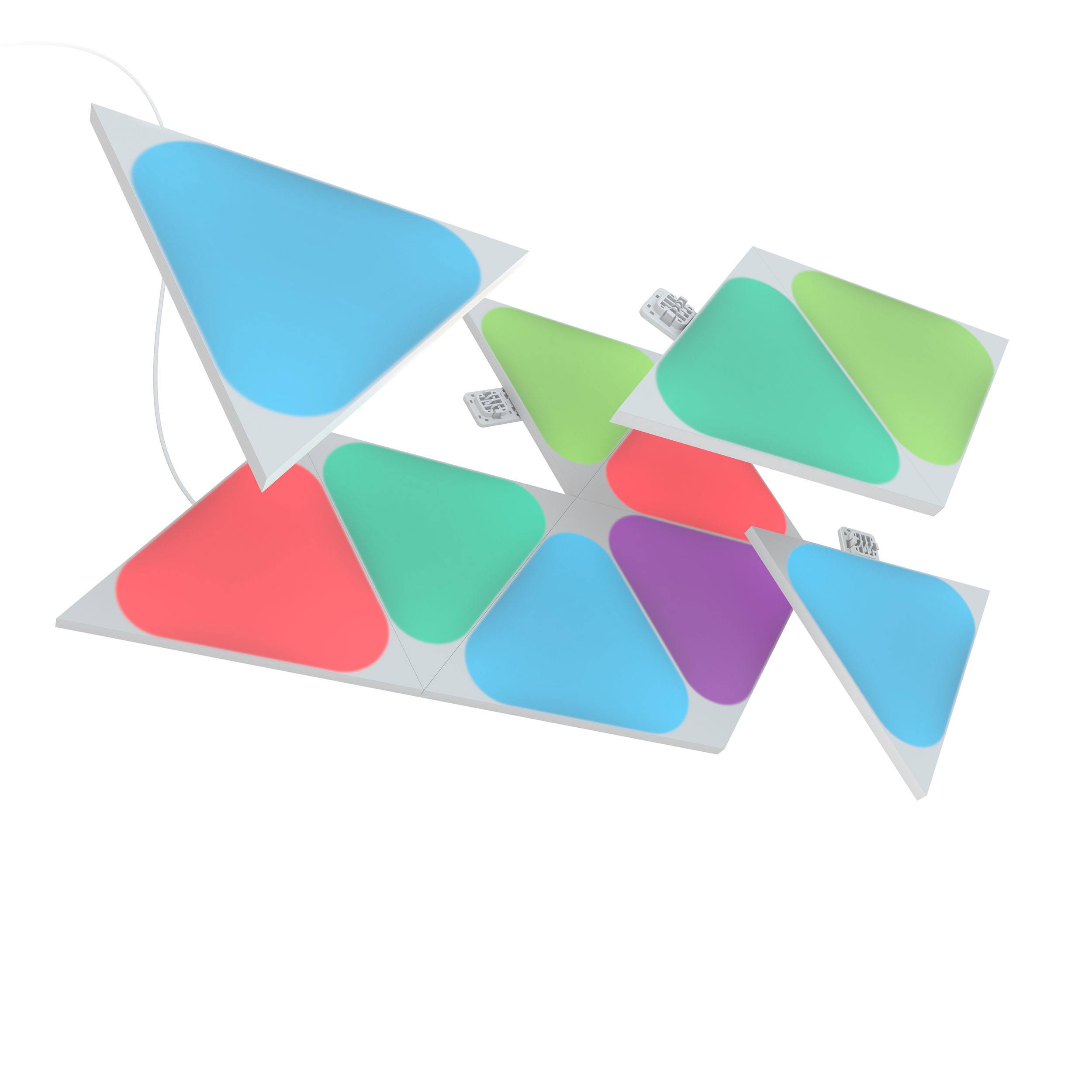 Nanoleaf Shapes Triangles Mini Erweiterung LED Wandleuchte 10er-Set