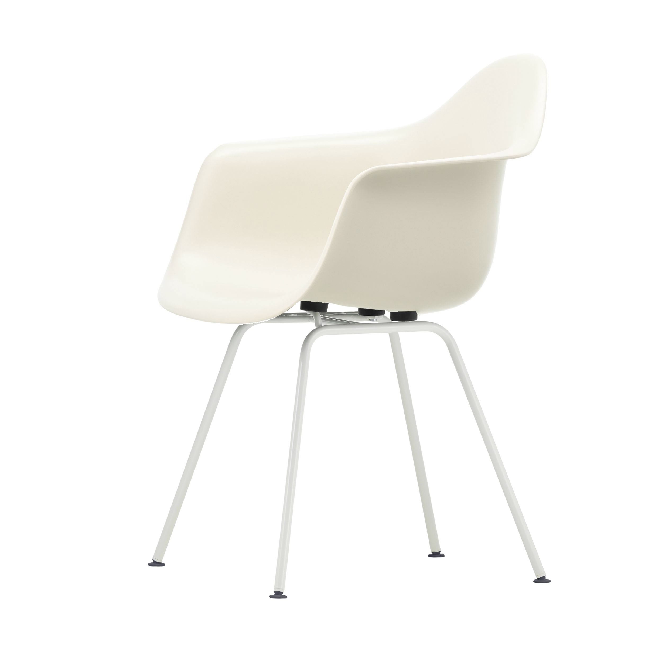 Eames Plastic Armchair Stuhl DAX Gestell weiß mit Filzgleitern