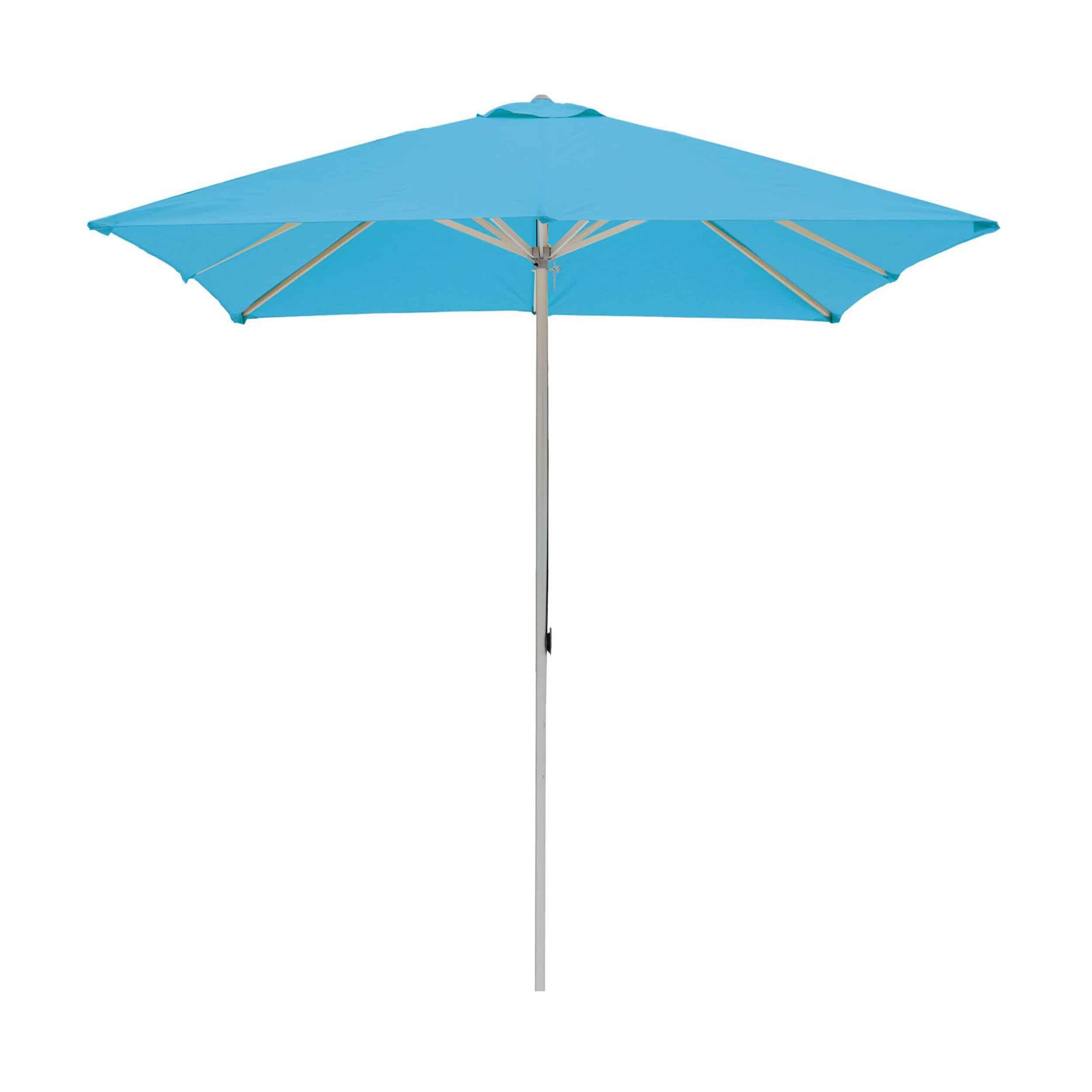 Alu-Sonnenschirm quadratisch ohne Schirmständer