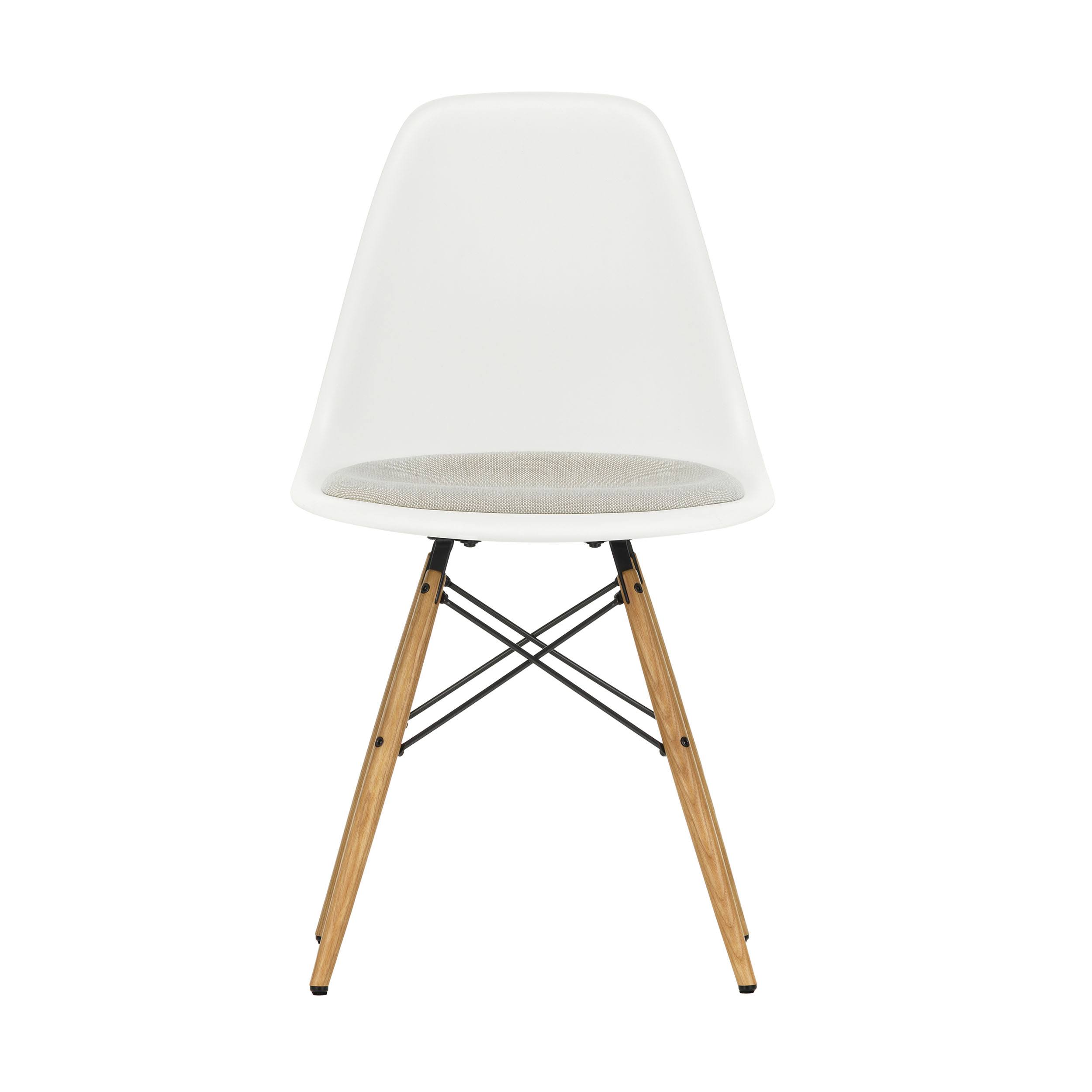 Eames Plastic Side Chair Stuhl DSW mit Sitzkissen