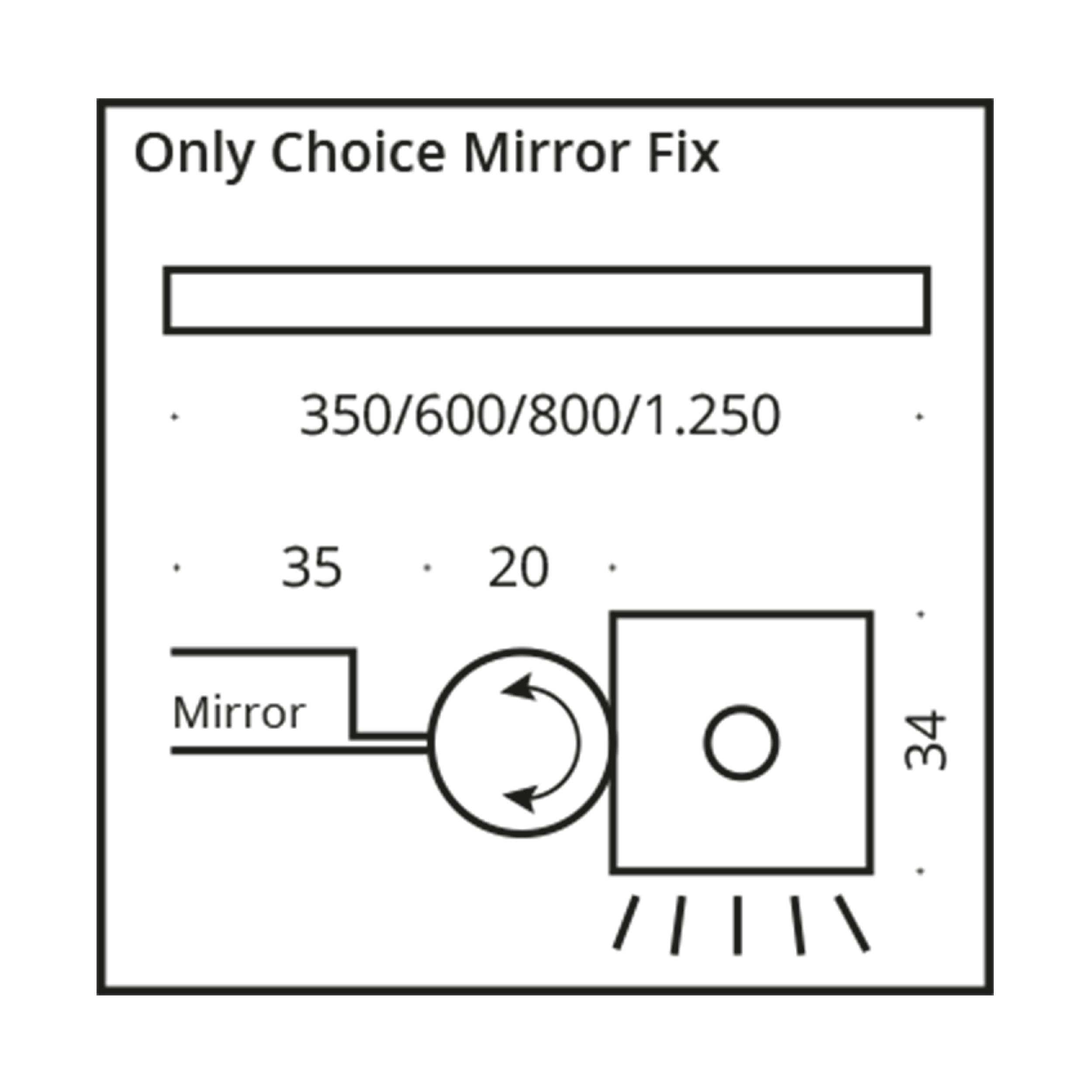 Only Choice Mirror Fix Spiegelleuchte