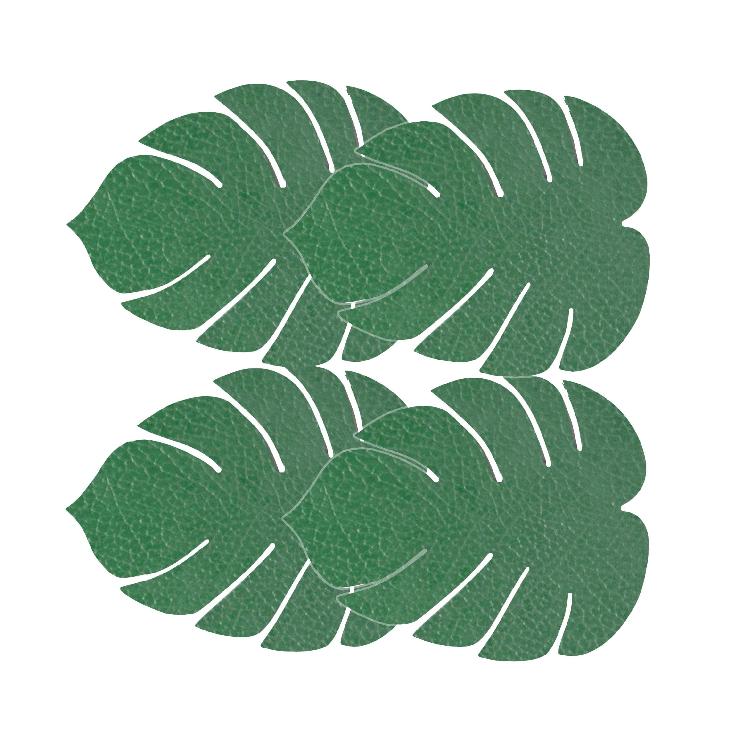 GlassMat monstera leaf Glasuntersetzer 4er-Set