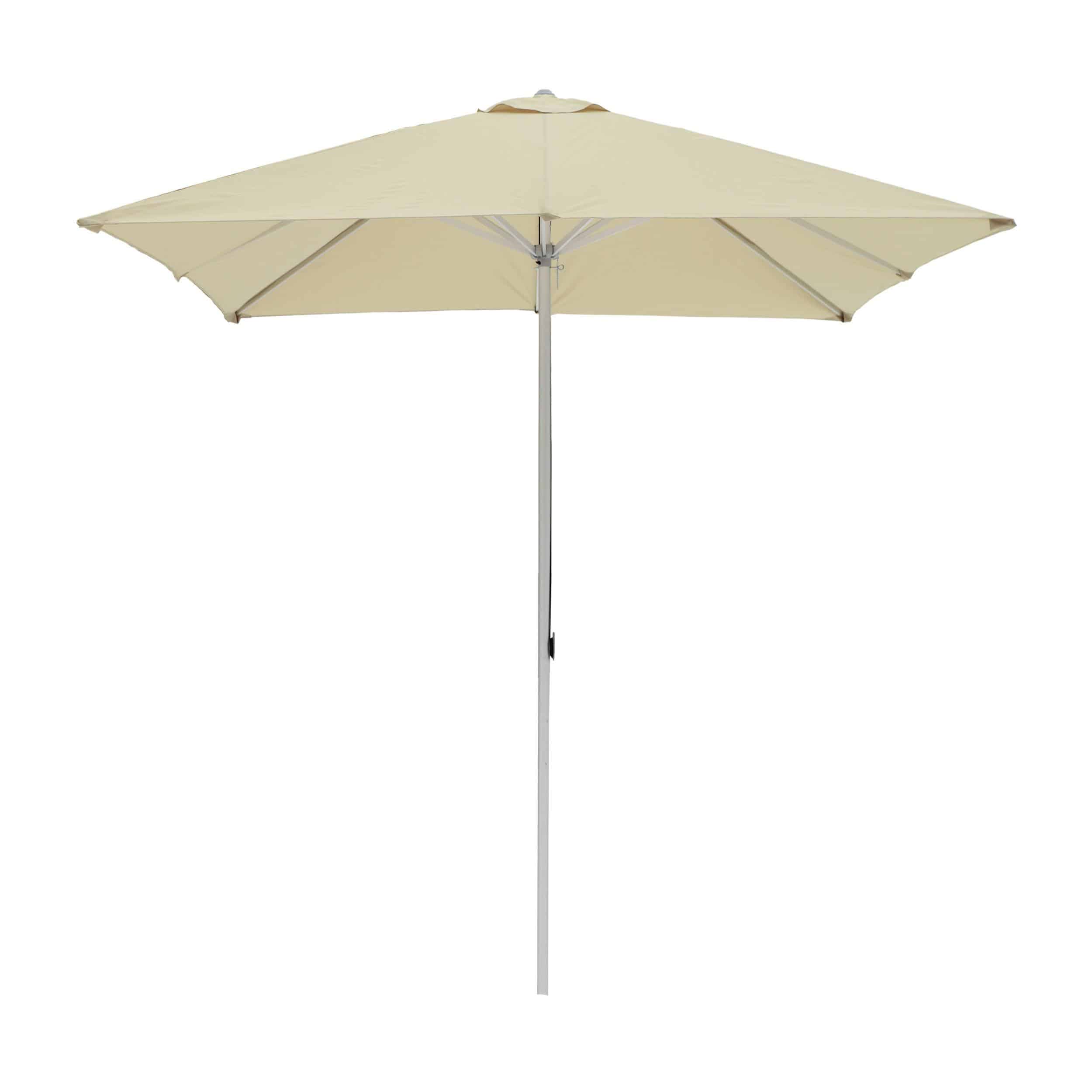Parasol rond en aluminium avec câble de traction, pied de parasol non inclus