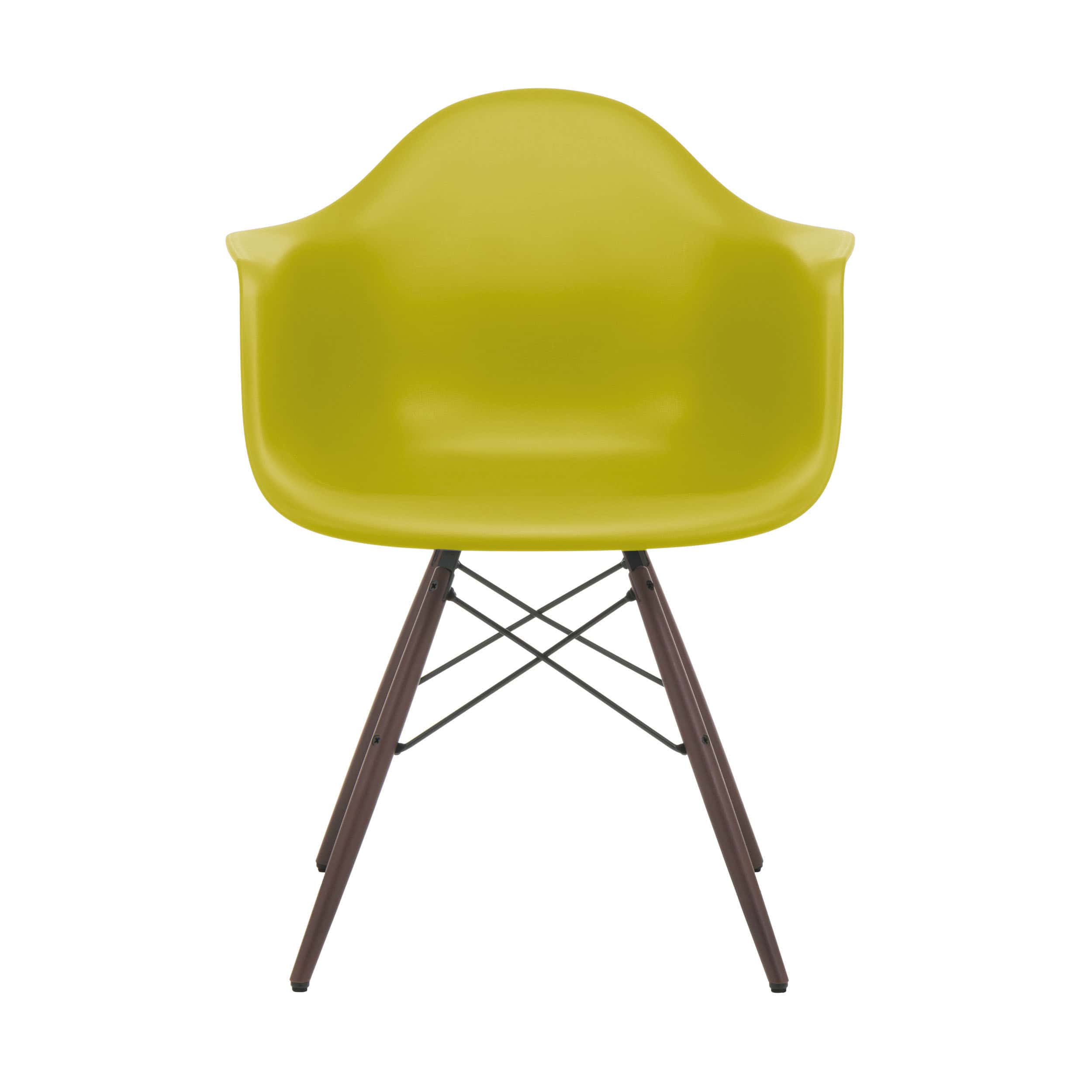 Eames Plastic Armchair Stuhl DAW mit Kunststoffgleitern