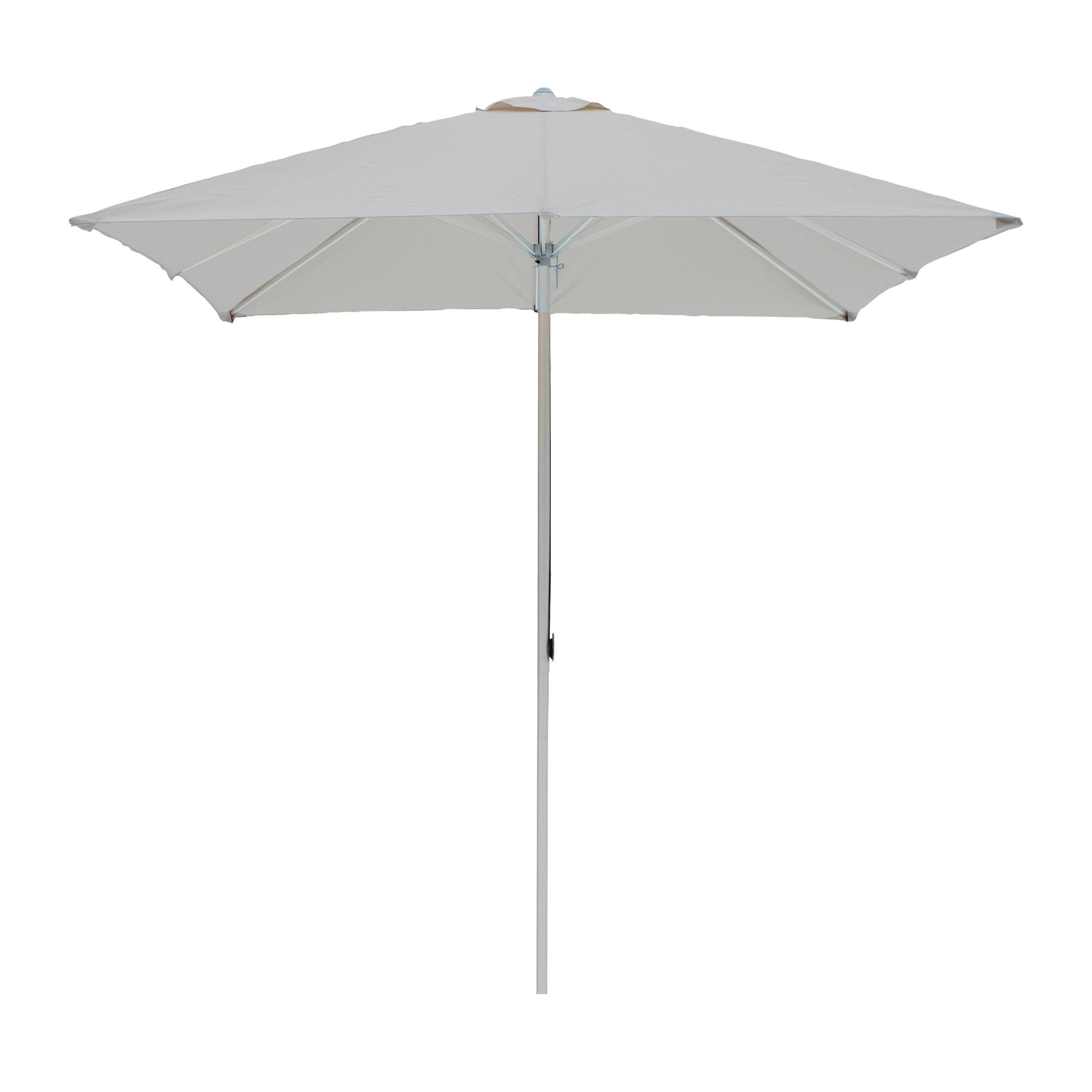 Alu-Sonnenschirm rund mit Seilzug ohne Schirmständer