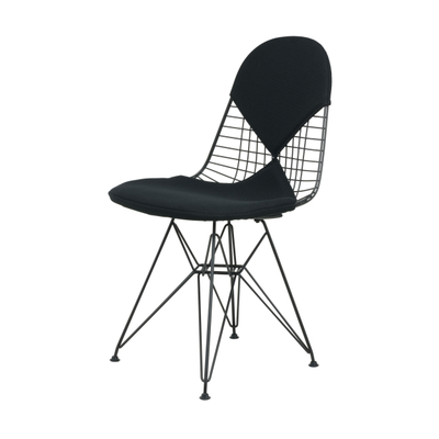 Wire Chair Stuhl DKR-2 mit Sitz- und Rückenkissen