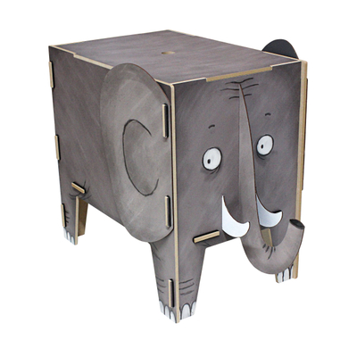Vierbeiner Hocker und Beistelltisch Elefant