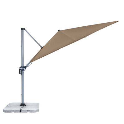 Active Pendelschirm rechteckig Sonnenschirm mit Standkreuz ohne Beschwerungsplatten