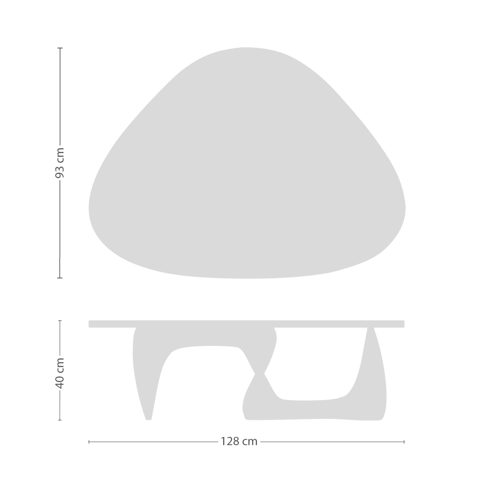 Coffee Table Couchtisch - Größe: Option 1 | Farbe: schwarz